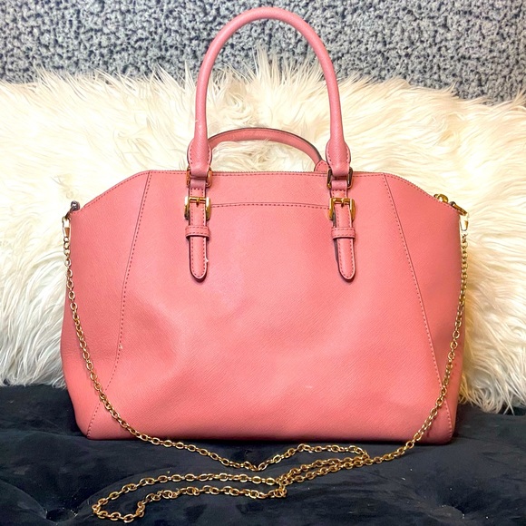 Michael Kors Pink Jet Set Top Zip Tote - Picture 6 of 9